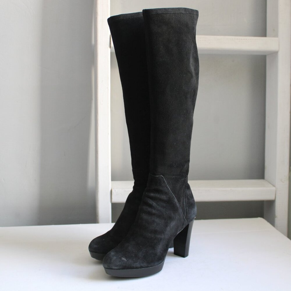 Donald J. Pliner Women's Black Echo Knee-High Heel Boots Size 7.5 - Picture 2 of 8